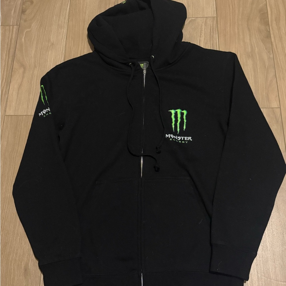 Monster Energy Black Zip-Up Hoodie